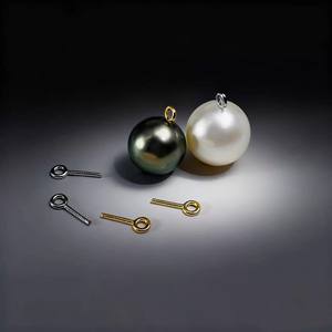 31440 Accessoires de perles DIY, pendentif en argent S925, plateau vide avec perles rondes de 5 à 13 mm, trouvailles et composants de bijoux - Product Image 2