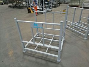 Estante de Armazenamento de Estrutura Aberta Empilhável de Aço Reforçado para Paletes, Compatível com Empilhadeiras - Product Image 4