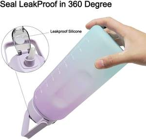 แก้วน้ำพลาสติกพกพา 3-in-1 แบบไล่สี ความจุขนาดใหญ่ ขวดน้ำสำหรับเล่นกีฬา พร้อมหลอดดูด สำหรับผู้ใหญ่ ใช้สำหรับตั้งแคมป์ ผลิตในเวียดนาม - Product Image 4