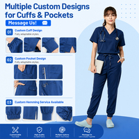 Tenues médicales ANNO OEM ODM - Ensemble de blouses et pantalons de jogging personnalisables avec logo - Uniformes extensibles à marque privée - Commande en gros