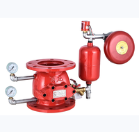 Vanne d'alarme à eau DN100/DN150 – Vanne anti-retour d'alarme en fonte ductile avec sonnette d'alarme hydraulique