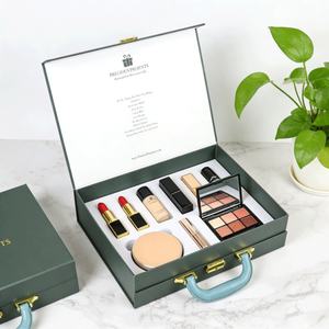 Eco Friendly Waterproof Magnetic Rigid Box with Embossing and Sponge Lining for Cosmetic Makeup Lipstick and Eye Cream Packaging - Product Image 2