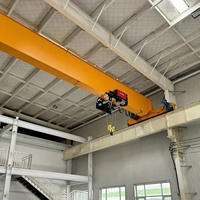 Grúa Eléctrica Monoviga BLD con Control PLC, Motor de 5T de Capacidad de Elevación y 12.5M de Vano para Uso en Talleres de Construcción