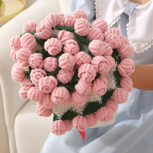 Kit de tricot pour couverture fleurie au crochet avec tutoriel, motif muguet et bouquet de roses, cadeau original - Grande Vente - Product Image 3