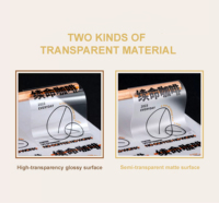 Étiquettes adhésives personnalisées avec logo, papier transparent, imperméable, imprimé offset, différentes formes