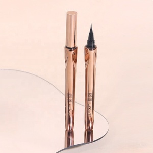Nuevo lujo oro ultrafino posicionamiento negro líquido delineador de ojos impermeable de larga duración y delineador de ojos marrón natural - Product Image 1