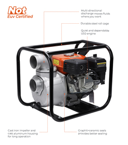 Pompa centrifuga a benzina LEO LGP30-C 6.5HP ad alta efficienza per acqua pulita con girante in alluminio - Product Image 2