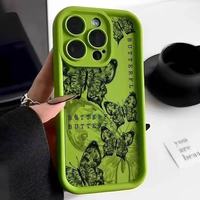Coque de téléphone portable antichoc de luxe à impression plate papillons, en promotion, pour iPhone 18 17 16 15 Pro Max 14 13 12 11 X