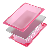 Pour Macbook Pro 16 M1 2022 A2485 bonne conception antichoc clair Pc + tpu béquille étui pour ordinateur portable couvre pour Macbook