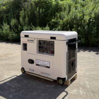 Générateur à essence SLONG BRAND ultra silencieux 8000W, générateurs à essence 8KW pour la maison avec démarrage électrique, faible niveau sonore