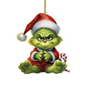 Creative <strong>Christmas</strong> Cartoon <strong>Grinch</strong> Acrylic DIY Pendant Unique <strong>Christmas</strong> <strong>Tree</strong> Decorations Factory Wholesale - Product Image 6