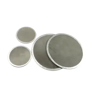 Round Mesh Filter Disk 0.2 1 2 5 8 10 100 Micron Stainless Steel Metal Wire Woven Filter Mesh Disc