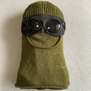 Mũ len giữ ấm chống gió dành cho nam, mũ trùm đầu dày dặn có lớp lót, mũ balaclava có kính - Product Image 6