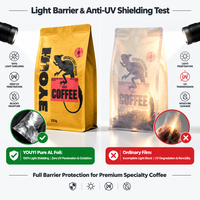 YOUYI Sachet de café personnalisé avec impression en héliogravure, soufflet latéral, valve unidirectionnelle, finition mate, certifié BRCGS FDA