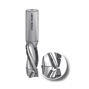 Cuerpo de acero de brocas de enrutador en espiral de alto rendimiento DP con alta resistencia mecánica para un área de reafilado grande - Product Image 1