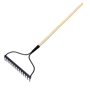 <span class=keywords><strong>Grattoir</strong></span> à gazon portatif, outil de déchaussement du sol pour <span class=keywords><strong>potager</strong></span>, avec manche en bois, type râteau - Product Image 3