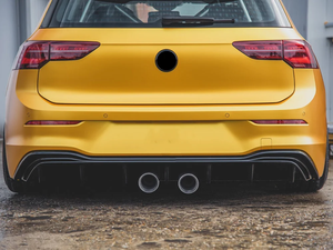 Labio de parachoques trasero de coche negro brillante de Material ABS de aspecto <span class=keywords><strong>R32</strong></span> para VW <span class=keywords><strong>Golf</strong></span> <span class=keywords><strong>8</strong></span> - Product Image 4
