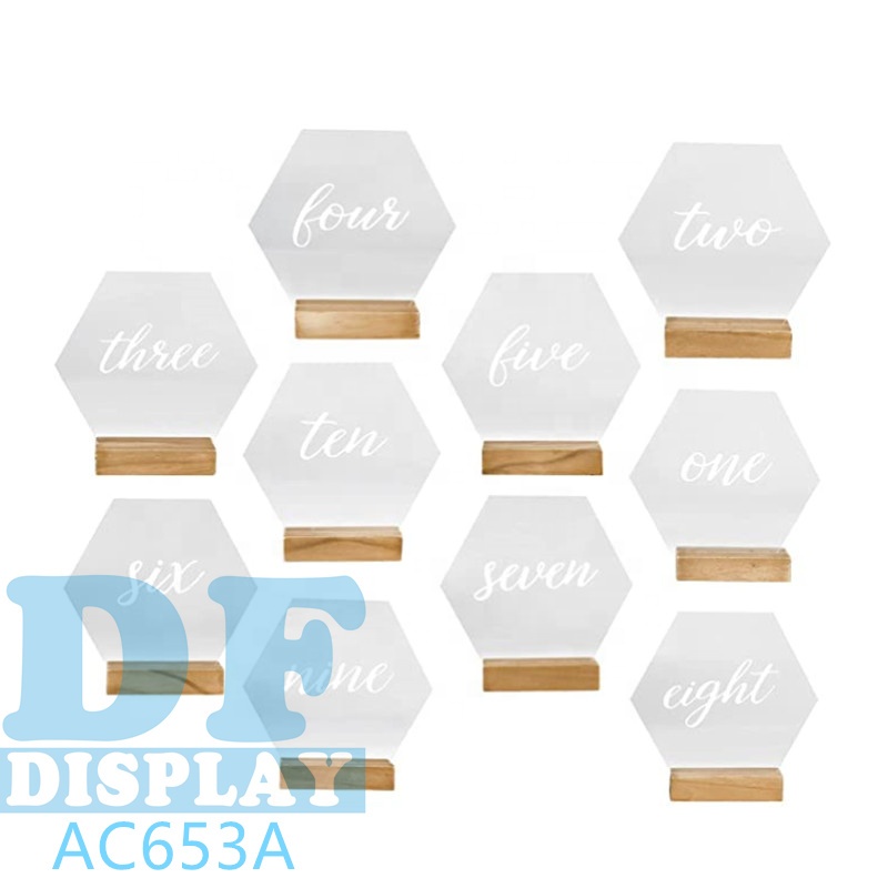 Акриловые цифры для свадебного стола, круглые настольные цифры для свадьбы, подставка для цифр