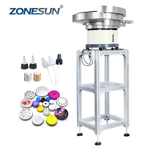 ZONESUN-alimentador automático de tapa a granel, botella de plástico con pulverizador, clasificador, máquina de alimentación, equipo de clasificación