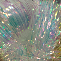 20 Couleurs 0,3 mm Flashabou Holographique Réfléchissant, Matériau de Montage de Mouches, Jupe de Leurre pour Pêche en Mer et Fabrication de Leurres