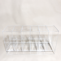 Distributeur d'Emballages de Cartes en Acrylique Jihong Personnalisé à 6 Fentes, Boîte Présentoir de Rangement TCG pour 151 Cartes de Jeu et de Collection