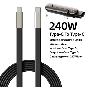 Cable de Carga Rápida Tipo C a Tipo C de Silicona Líquida de 240W con Soporte Plegable <span class=keywords><strong>para</strong></span> Teléfono, Adaptador <span class=keywords><strong>OTG</strong></span> <span class=keywords><strong>para</strong></span> <span class=keywords><strong>iPhone</strong></span> 17 16 15 Pro Samsung - Product Image 5