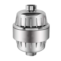 Pommeau de douche fixe moderne à 15 jets haute pression, écologique, chromé, pour accessoires de robinetterie de salle de bain, élimine le chlore