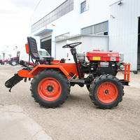 Tracteur agricole chinois CE 18HP 4x4 avec cultivateur à roues, équipement de machinerie agricole