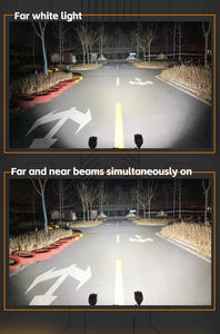 Focos de seguridad para cabeza de motocicleta de alta calidad, luz de advertencia LED para faro KD70 6500K IP68, resistente al agua, 150W, 3 lentes - Product Image 6