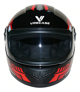 Casco de Moto con Certificación DOT Vrecase Rojo Negro Visor HD Protector Diseño Mecánico Segunda Generación Talla M (57-58cm) - Product Image 4
