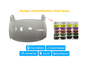 Visiere da Football americano scudo regolabile HD con clip antivento e antipolvere visiera da calcio personalizzata per ragazzi - Product Image 6