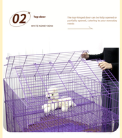 Cage en fil métallique Modèle 26 pour reptiles et oiseaux, cage de course intérieure, construction robuste, plateau en plastique, lit de présentation, fabriqué à Hebei