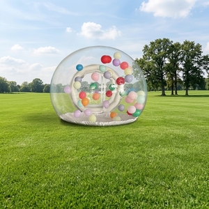 Vente flash - Maison à bulles gonflable en PVC transparent - Double tunnel - Dôme en cristal - <span class=keywords><strong>Tente</strong></span> <span class=keywords><strong>pour</strong></span> enfants - <span class=keywords><strong>Location</strong></span> <span class=keywords><strong>pour</strong></span> événements d'<span class=keywords><strong>anniversaire</strong></span> - Avec souffleur d'air - Product Image 2