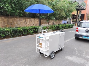 Chariot de vente ambulante commercial personnalisé Etodevice, chariot à pousser manuel pour la vente de nourriture en rue - Product Image 4