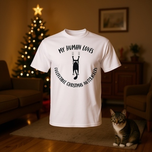 T-shirt pour amoureux des chats avec des casse-noisettes de Noël à collectionner de la marque My Human Loves - Product Image 3