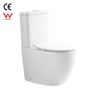 Porcelaine au sol Sans monture P-trap céramique wc p trap 2 pièces toilette water closet toilette