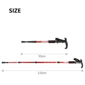 Canettes <span class=keywords><strong>de</strong></span> Trekking pliables en aluminium, Canes bon marché résistantes, pliables, vente en gros, Alpenstock, en chine - Product Image 3
