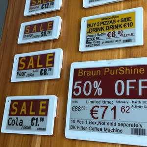 Nouveauté : Étiquettes de prix numériques ESL avec écran E-Ink 2,4 GHz, ESP32, BLE 5.0, Bluetooth 2,4 GHz et NFC - Product Image 5