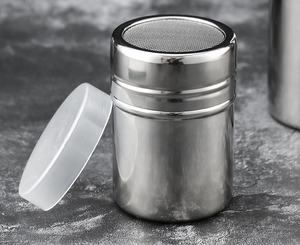 Salière en acier inoxydable avec couvercle rotatif pour sel, sucre, épices et poivre - Product Image 4