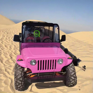 <span class=keywords><strong>Buggy</strong></span> de golf automatique à essence/électrique pour adultes 4x4 Beach <span class=keywords><strong>Buggy</strong></span> Camper Trailer Off Road Willys Jeep Go Kart Mini Jeep 4 Seat - Product Image 4
