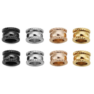 Stainless Steel Round Beads Black Rose Gold Silver Gold For <b>Bracelet</b> Making DIY Jewelry Accessories Wholesale WLL30 - Product Image 1