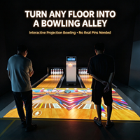 Machine de projection interactive tout-en-un mobile pour sols, système de jeu sportif AR pour aires de jeux intérieures et gymnases