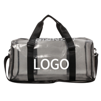 Bonbons couleur gelée PVC fourre-tout Gym Sport Yoga sac de voyage dépenser nuit sac robuste clair sac de sport pour les femmes