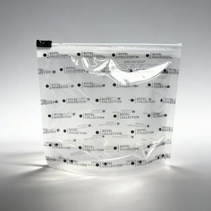 Pochette zippée en PVC transparent givré personnalisée - Sacs d'emballage pour bijoux et outils cosmétiques - Product Image 2