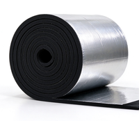 Rouleau d'isolation en mousse de caoutchouc avec feuille d'aluminium, isolation thermique, insonorisation, imperméabilisation, matériau d'isolation thermique pour toit, tuyau, mur