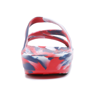 Chaussons de récupération confortables <span class=keywords><strong>avec</strong></span> soutien de la voûte <span class=keywords><strong>plantaire</strong></span> pour femmes, chaussons imprimés athlétiques d'été pour hommes - Product Image 5
