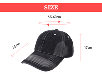 Gorra de protección solar Unisex al por mayor para hombres y mujeres gorra de béisbol de bloque de color vaquero ajustable informal sombrero de copa suave lavado
