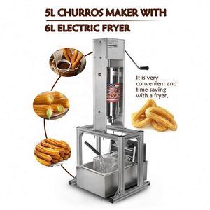 Máquina Comercial para Hacer Churros Españoles de 5L y Freidora de Frutas Latinas de 6L, Equipo de Cocina Comercial para la Elaboración de Productos a Base de Granos - Product Image 6