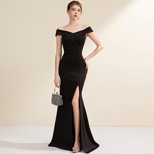 Nuevo Vestido de Noche de Satén con Cintura Natural para Mujer, Antiestático, con Estampado, Largo hasta el Suelo, para Fiesta de Graduación o Dama de Honor - Product Image 2