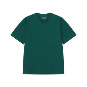 Ricmontex เสื้อยืดผู้ชายผ้าฝ้ายสีเขียวคอกลมแขนสั้นพอดีตัวลำลอง - Product Image 1